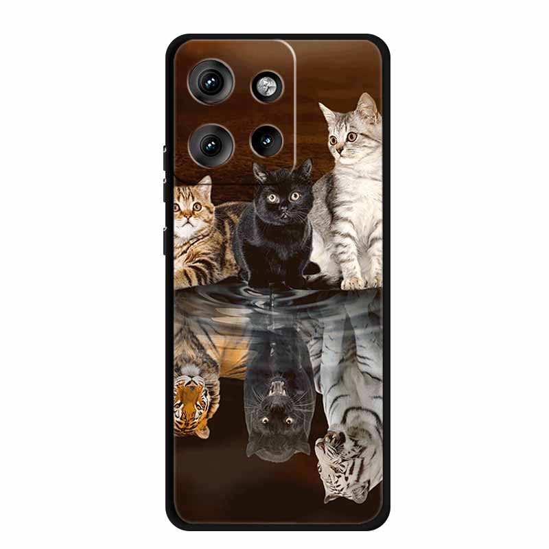 Pro pouzdro Moto Edge 50 Neo Luxusní měkké silikonové TPU pouzdra na telefon pro Motorola Edge 50 Neo Moto S50 5G Nárazuvzdorné kryty ve tvaru srdce Fundas
