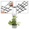 [2pcs Durable Plant Trellis] 2pcs Stackable Durable Black Plastic Plant Trellis Ladders | Indoor/Outdoor Use, Ideal for Climbing Vines