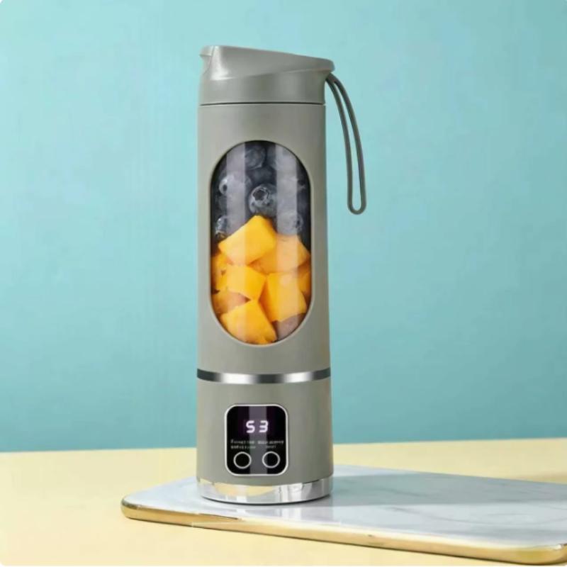 Free Giftportable Juicer 12 Blade Head 3 Gears Adjustable Double Cover Design Long-Lasting