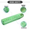 ABSOPRO 20cm Clear Green Faux Crystal Bubble Gear Shift Knob Stick for Manual Transmission Durable Acrylic with Adapter Vehicles,