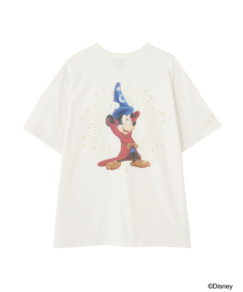 AVIREX Collection FANTASIA MICKEY MOUSE PRINT Size L 033 T-SHIRT Men's Off-White 783-5234024