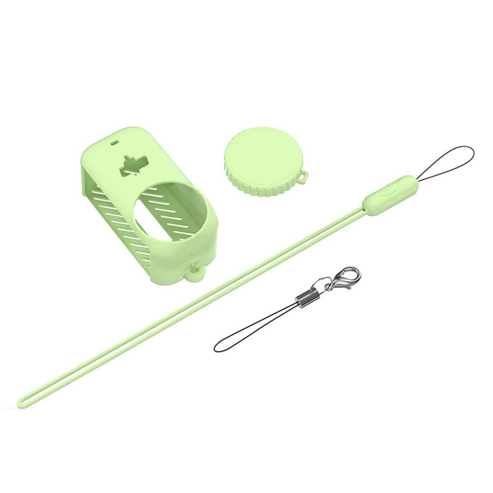 For DJI Osmo Nano Silicone Case Full Coverage Shockproof Anti-Scratch Protective Cover Camera Shell With Lanyard Accessory