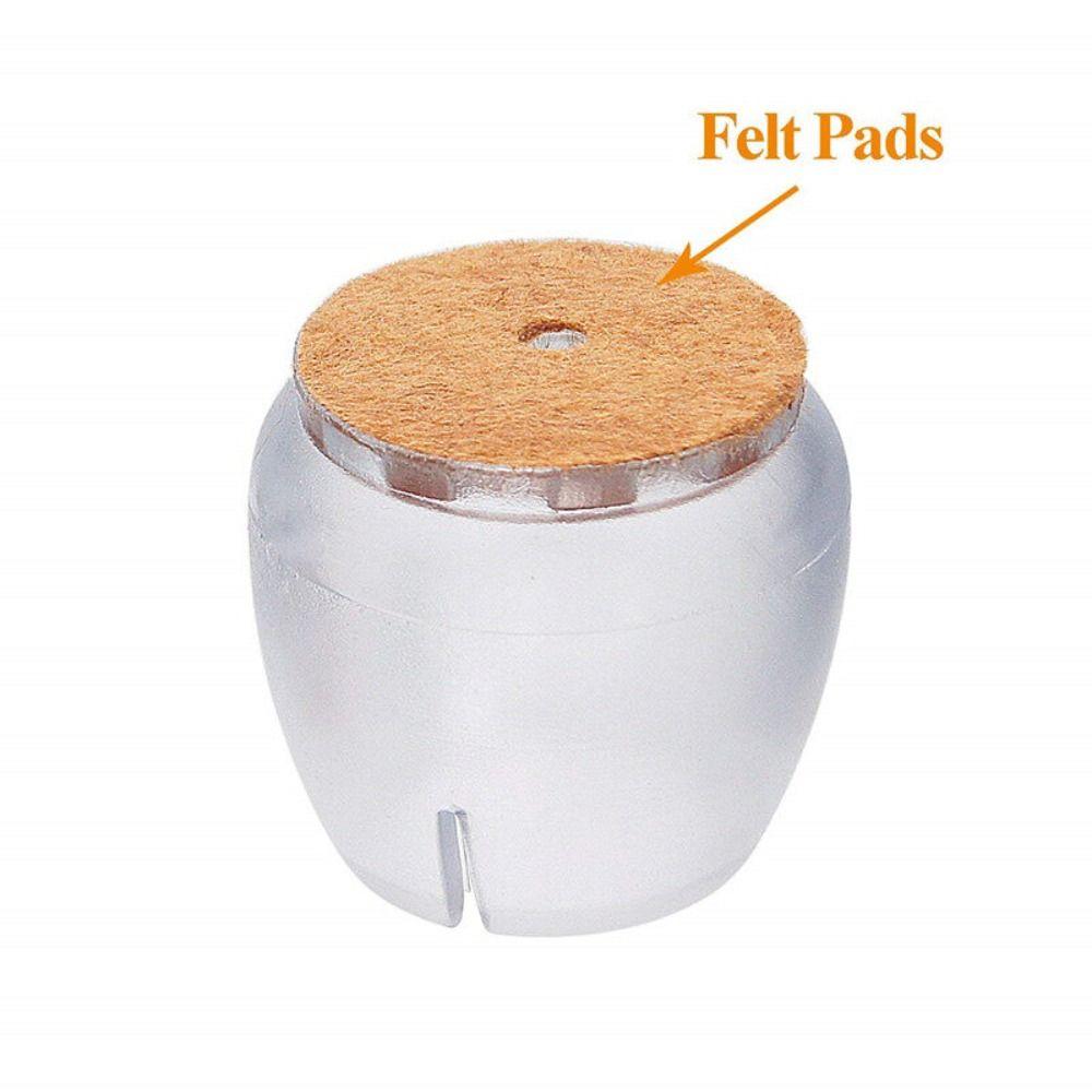 16PCS PVC Chair Leg Caps Silent Chair Foot Cover Durable Round Chair Pads  Furniture