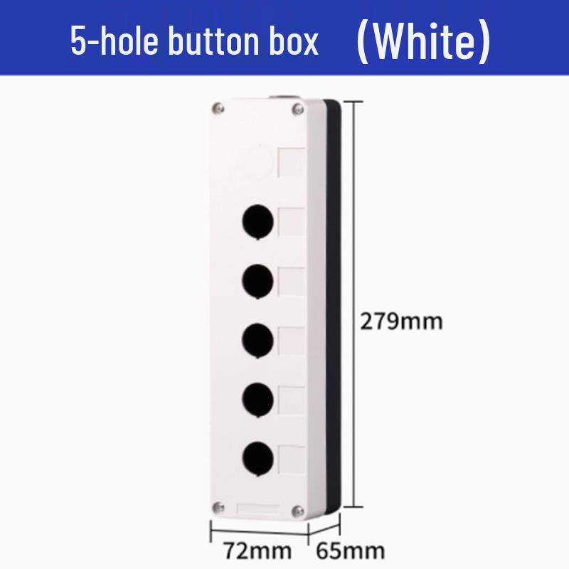 Strong Waterproof Magnetic Button Box: 1234-Position, Emergency Stop & Start Single Hole Control Switch.