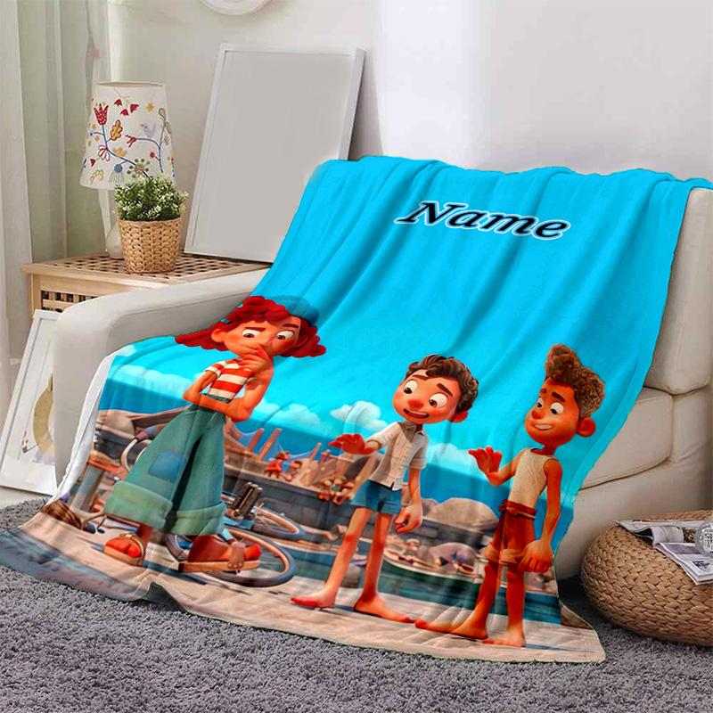 Custom 1pc Ocean Friends Adventure Blanket, Soft And Comfortable Blanket, Casual Warm, Camping Travel Blanket, Birthday Gift Q910102