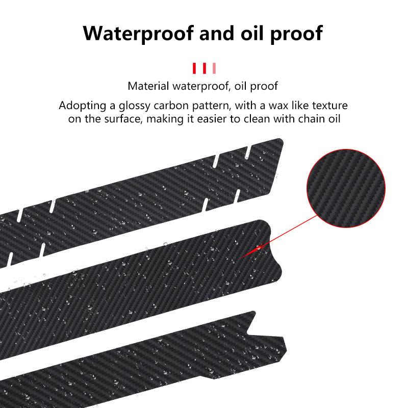 Bicycle Chain Protector Black Cycling Frame Chain Stay Posted Protector Chain Care Guard Cover Bike Accessories