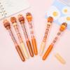3Pcs Creative Interesting Capybara Neutral Pen Kawaii Aesthetic Cute Cartoon Beads Pen Writing Smooth Pens Quick-Drying Neutral Pens Gift School