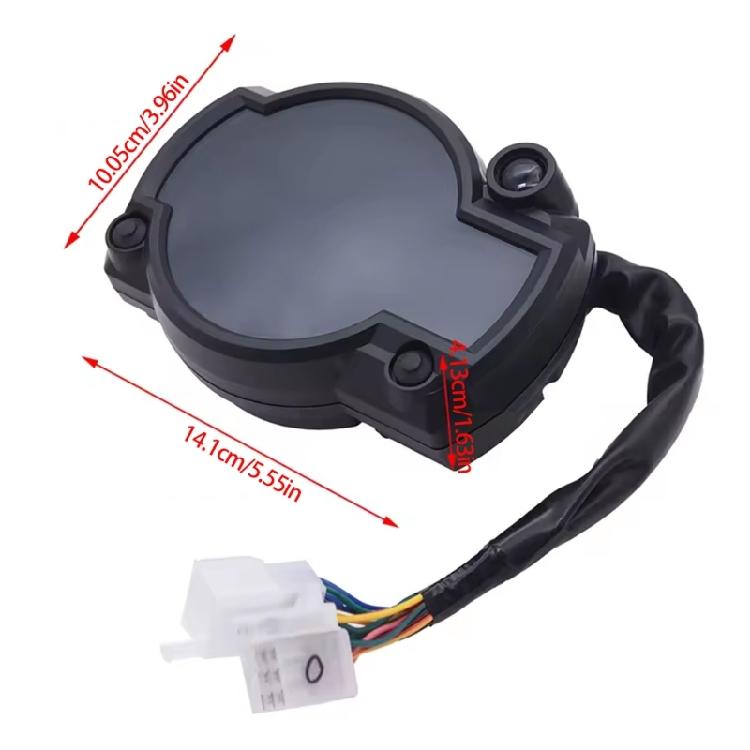 Weatherproof 12V Motorcycle Dashboard Speedometer Digital Odometer Fuel Gauge Monitoring System Weatherproof ABS Design