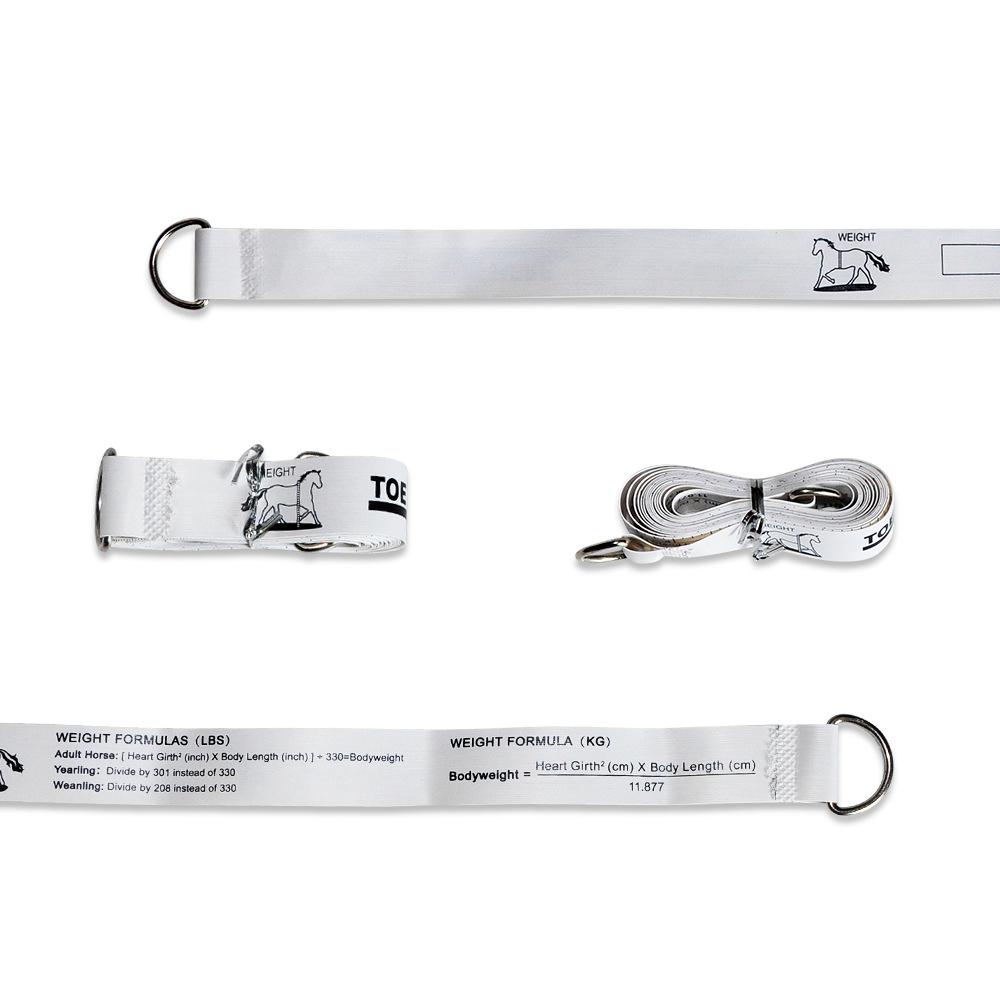 2.5 Meter Horse Measuring Tape for Pony & Stallion Height, Chest, and Weight - Livestock Leather Tape Measure