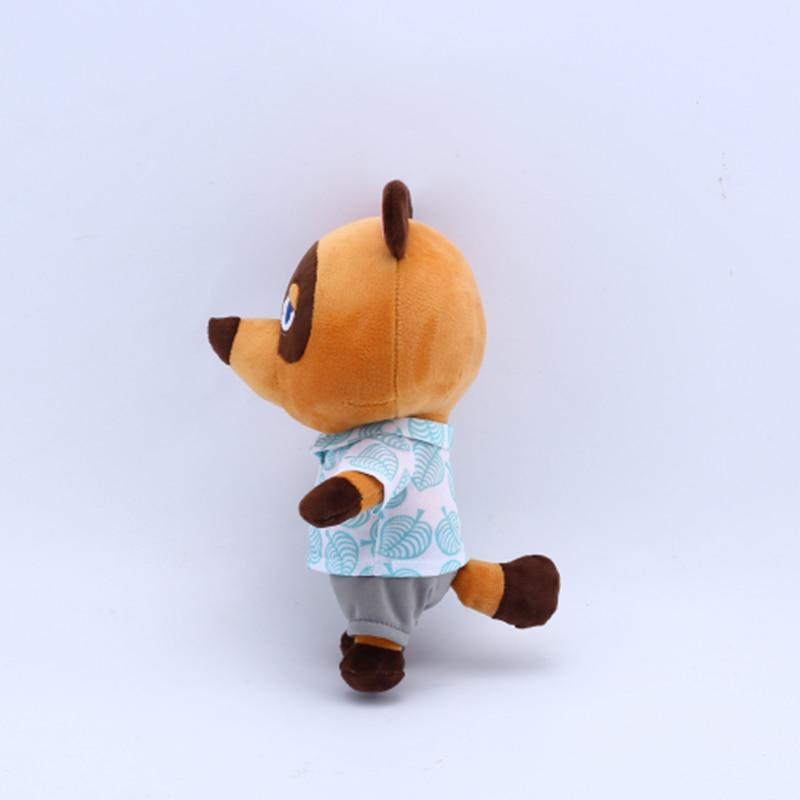28CM Animal Crossing Tom Nook Plush Toy Raccoon Soft Stuffed Doll Anime Kid Gift