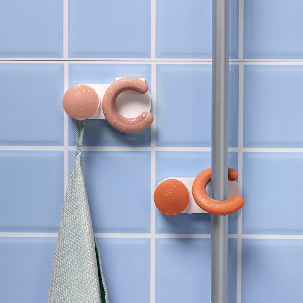 

Одинарный крючок OC Mop Rack Multi-pot Application Mop Clamp Hook Настенный держатель для швабры Душевая комната