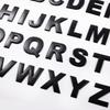 Srasakan 3D Car Emblem Stickers Decoration Dress Up Exterior Parts Alphabet Letter Capital Letters Stickers (Black, 26 Pcs)