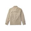 Timberland Solid Color Chest Pocket Zipper Collar Long Sleeve Shirt Men shirts Beige A5UND-CY2