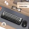 OLOEY Gradient Grey Wireless Office Keyboard and Vertical Mouse Set