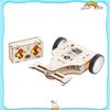 Assembled Wooden Remote Controlled Combat Vehicle With Rotating Sawtooth Toy Set