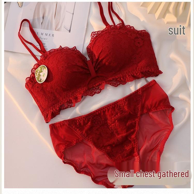 Pure Desire Lace Push-Up Bra Set for Women – Seamless, No Underwire, Adjustable Support, Sexy