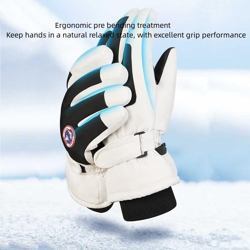 Winter-Skihandschuhe, Outdoor-Plüsch-Isolierung, elektrische