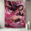 Demon Slayer Wall Tapestry Aesthetic Wall Hanging Printed Fabric Blanket Decorative Tapestries For Bedroom Living Room Home Decor