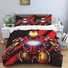 Iron Man Print Cartoon Duvet Cover Bedding Set, Anime-themed Home Decor, Suitable for Children and Adults.