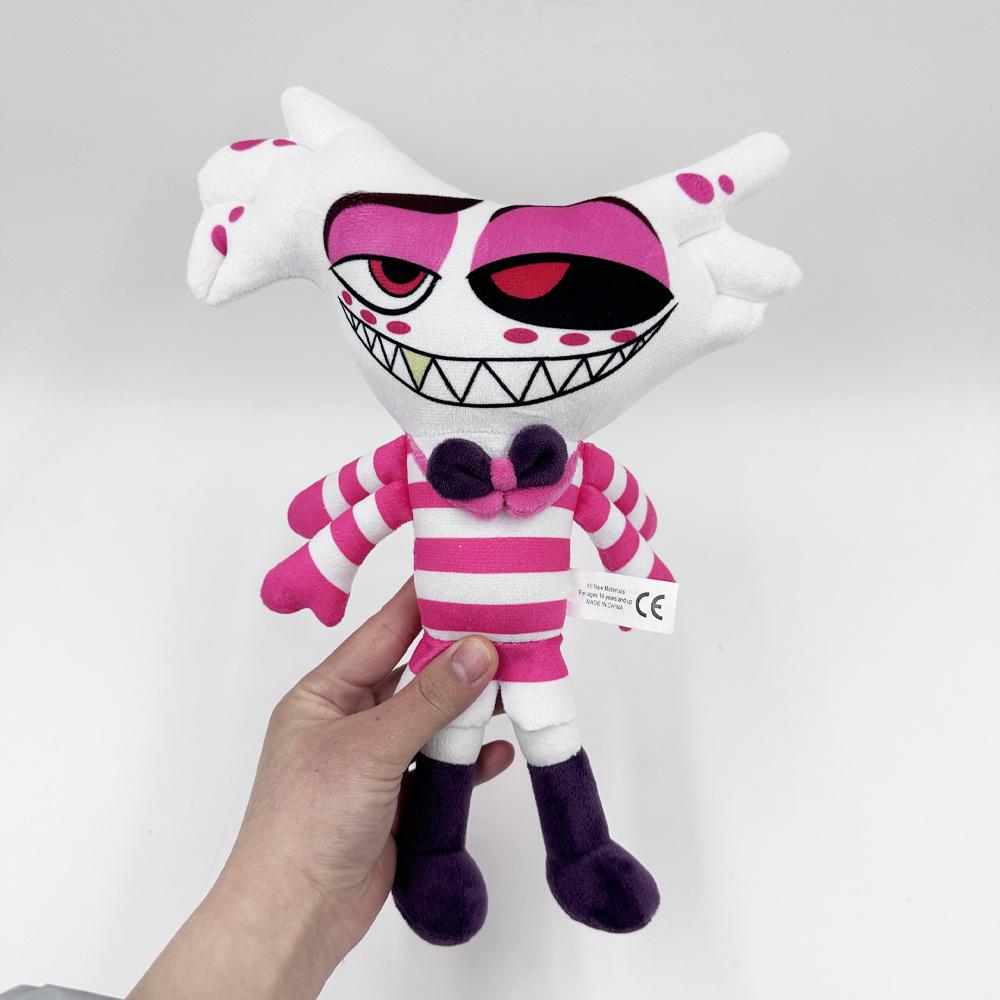 Plush Hazbin Hotel Toy Stuffed Animal Doll Cotton Filling Angel Clown Stolas