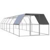 Vidaxl Klatka Zewnętrzna Dla Kurcząt, 3X12X2 M, Stal Galwanizowana