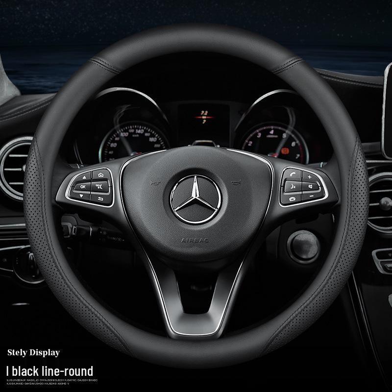Non-Slip Steering Wheel Cover for Mercedes GLC, C-Class, E-Class, GLA: Ultra-Thin Design