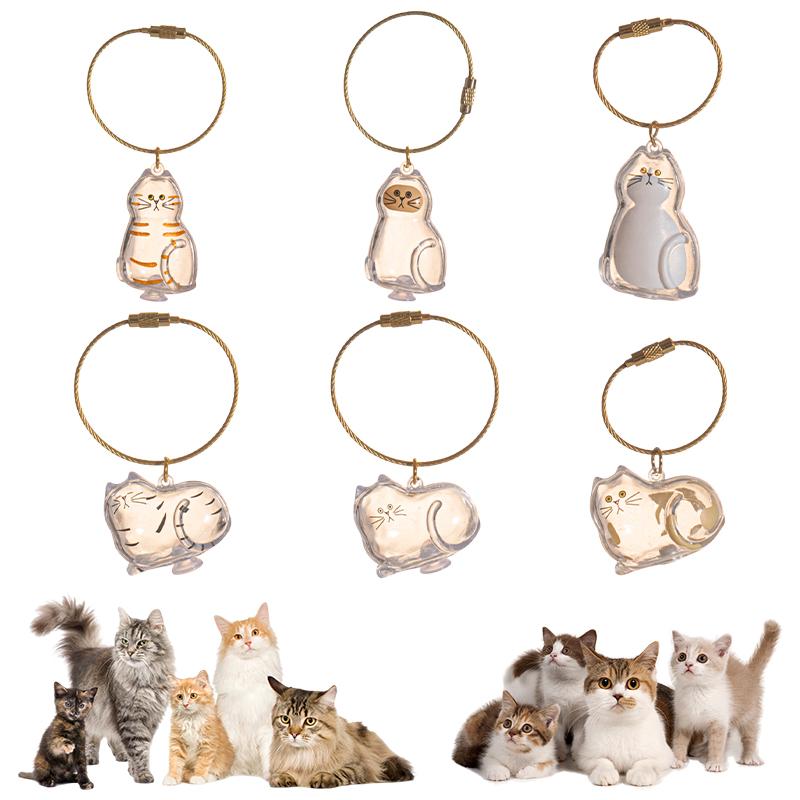 Cat Accessories Cat Hair Collector Keychain Cat Hair Memorial Gift Items Cat Hair Storage Keychains Party Favors Gift Items