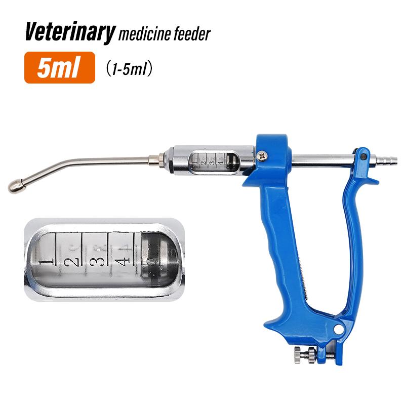 Verterinary Continuous Medicine Feeding Syringe for Gun Cow Pig Goat for Livestock Medicine Drenching Gun 5/10/20/30ml