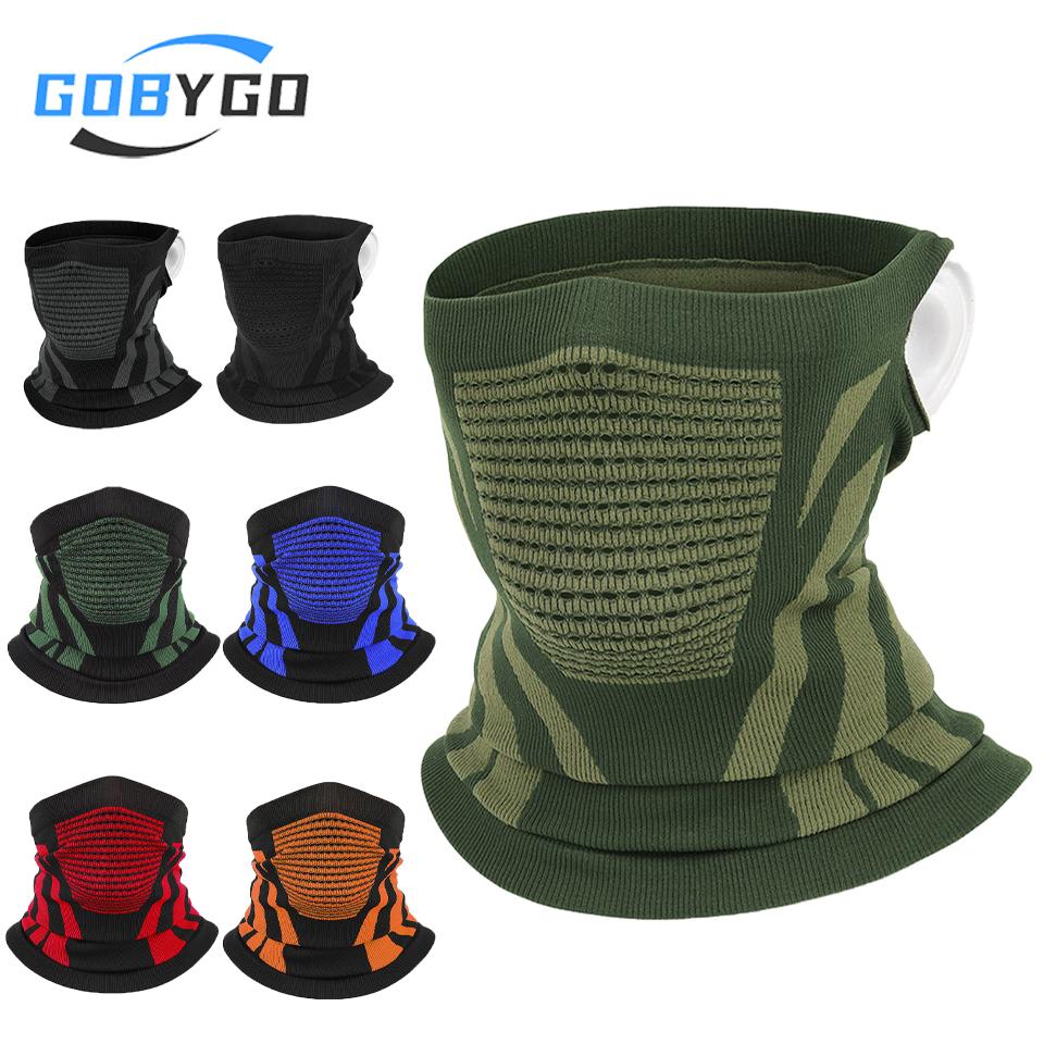 1Pcs Windproof Cycling Mask Thickened Headscarf Keep Warm Ear-Protecting Elastic Sports Scarf for Outdoor