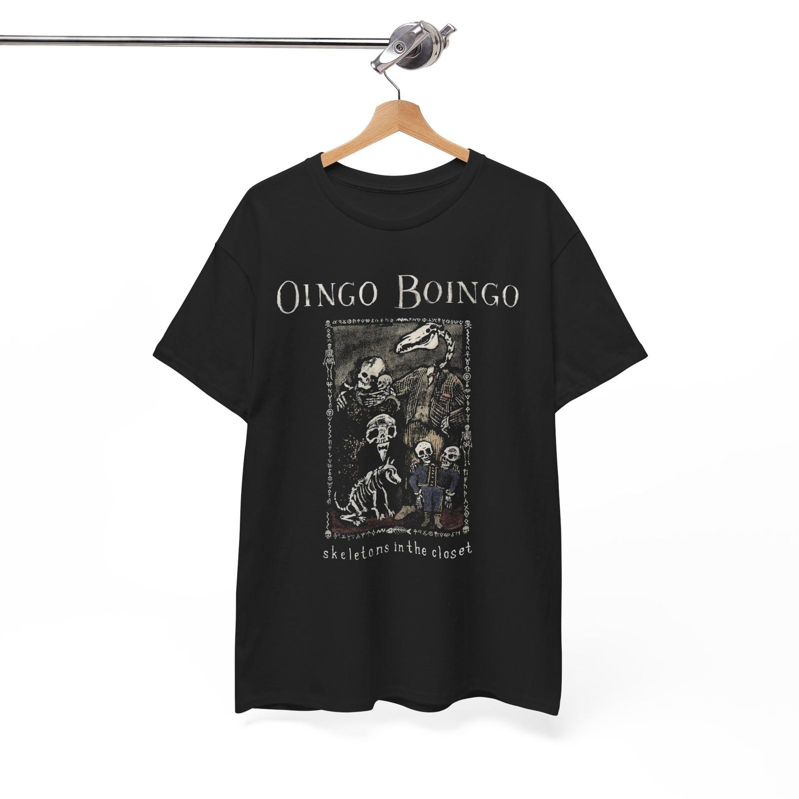 Oingo Boingo Shirt, Skeletons in the Closet, Devo, Talking Heads, Unisex Shirt S