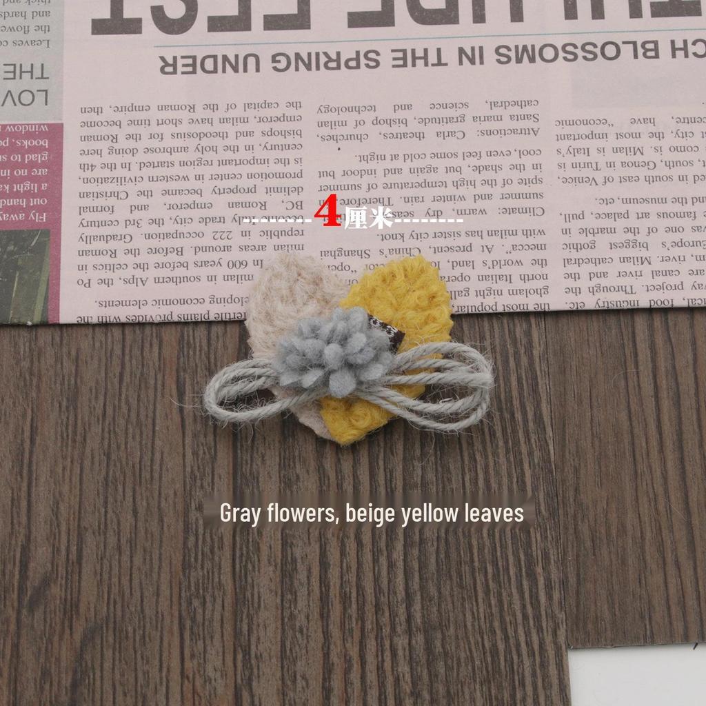 Handmade 4cm Fabric Flower Bow for Headwear, Clothing, Shoes, Bags, and Brooch Accessories