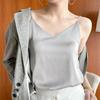 Plus Size Satin Acetate Silk Camisole for Women - Versatile Base Layer or Outerwear 