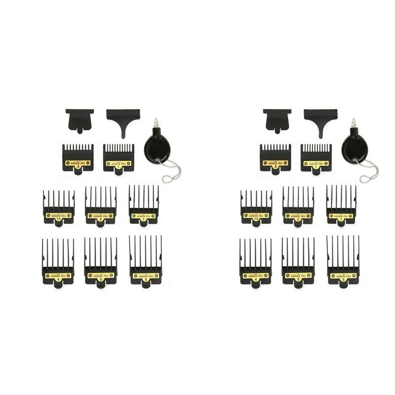 

ABJI-2X Premium Clipper Guards For Babyliss Barberology FX825, FX870, FX880, And FX673 Clippers,Trimmer Replacement Guards чёрный