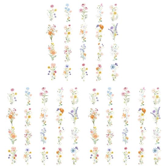 Wildflower Cupcake Toppers Baby Shower Floral Cake Topper Decoration for Baby Shower Birthday Party Supplies