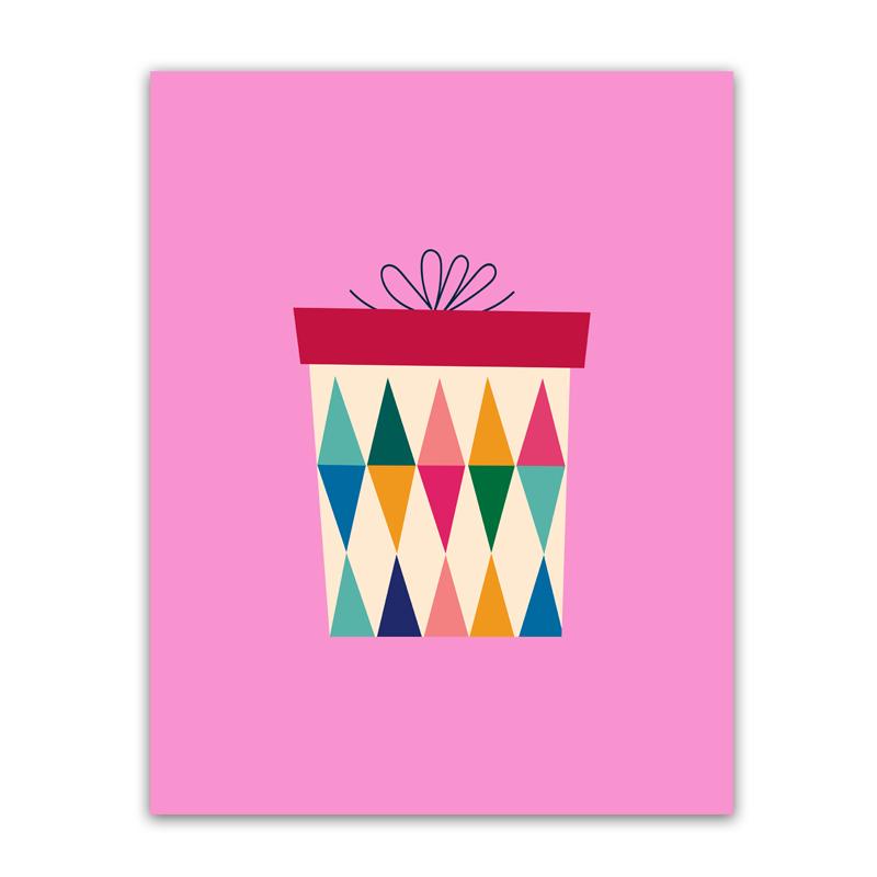 Christmas Gift Wall Art Decor New Year Holiday Poster Canvas Painting Nordic Retro Snowflake Bell Prints Pictures Kid Room Decor