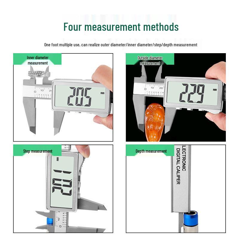 Digital Vernier Caliper - Jewelry & Antiques Measuring Tool, 0-150mm Range with Large Screen Display