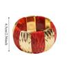 Bohemian Acrylic Bangle Smudging Retro Hand Ring Creative Irregular Wide Bracelet  Decoration
