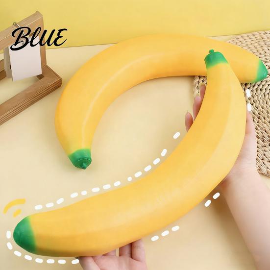 Giant Banana Soft Toy Squeeze Stress Relief TPR Slow Rebound Anxiety Fidget for Kids Adults Birthday Christmas Gift Focus And Relaxation Ball