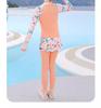 Girls' 2025 Long Sleeve Two-Piece Swimsuit for Sun Protection – Ideal for Middle and Big Kids, Perfect for Hot Springs and Swimming.