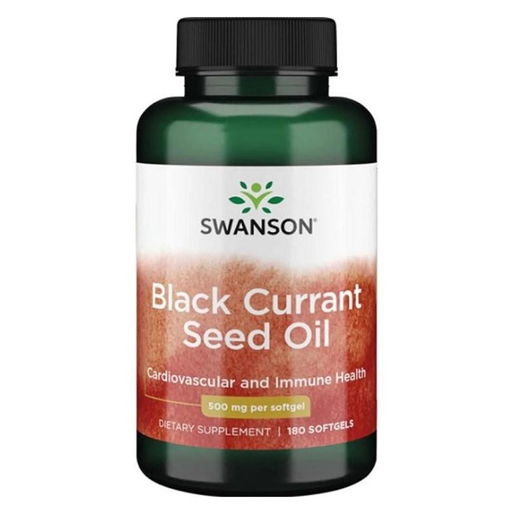 Black Currant Seed Oil, 500mg - 180 Softgels