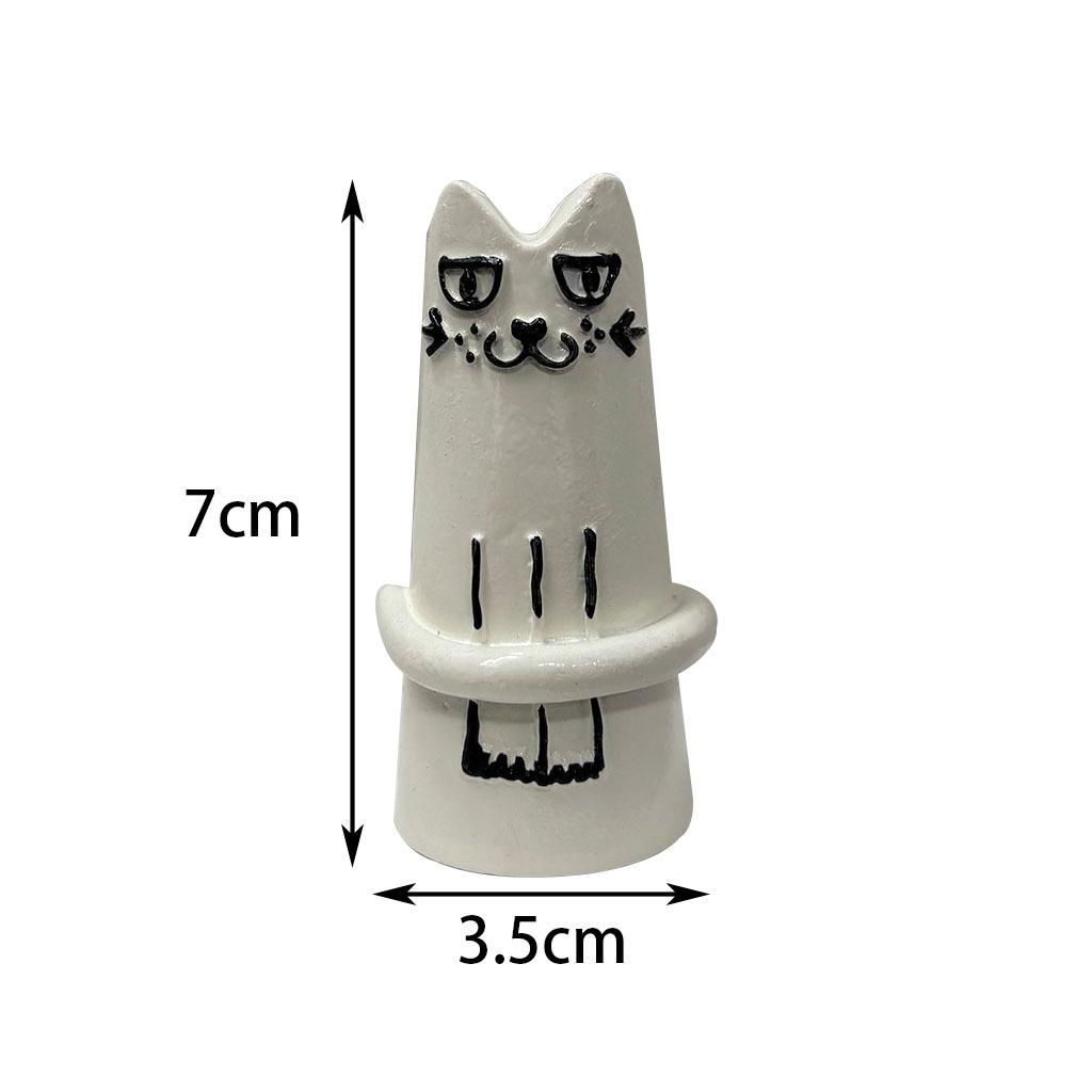 

Ceramic Siamese Cat Vase Living Room Bedroom Decoration Ornaments Flower Pot Creative Flower Arrangement Storage Holder білий
