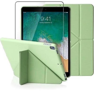 Case for iPad 10.2 Inch - Scratch Protection - Tempered Glass - Multi-Angle Stand - Green
