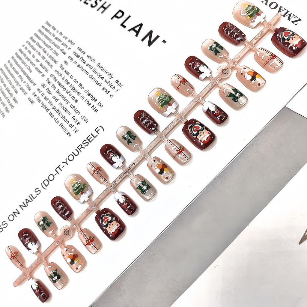 Cartoon Multi-Pattern High-Quality Wearable Nail Tips for Professional & Commute Style Manicure