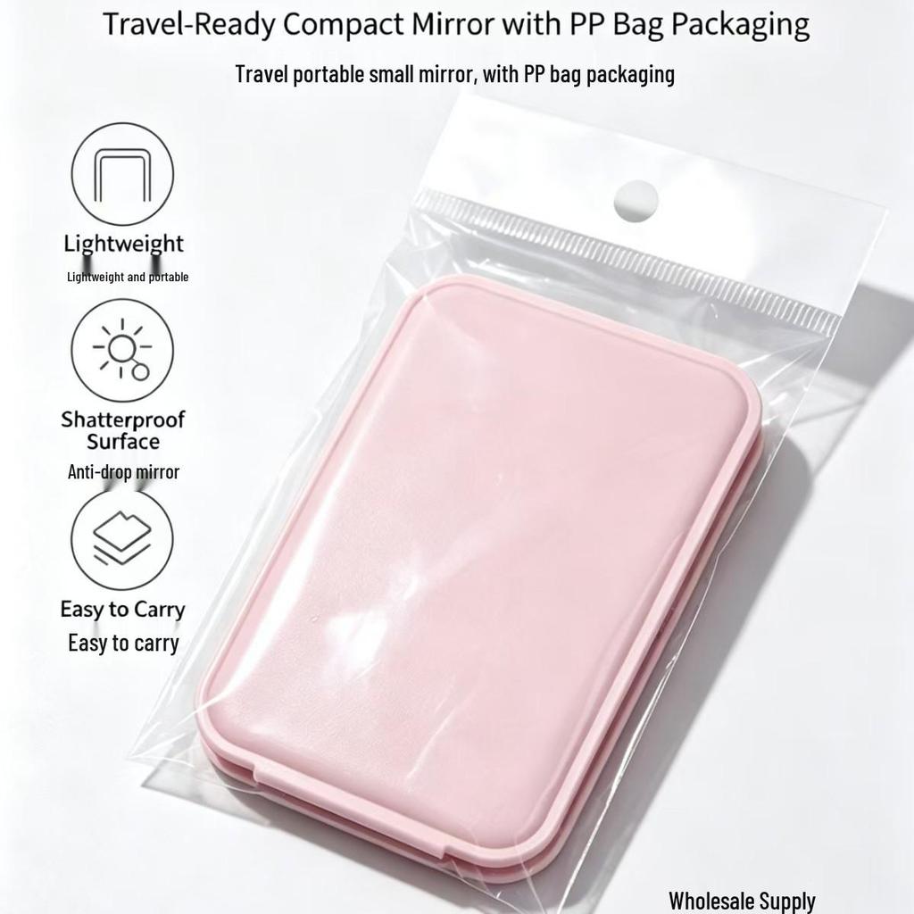 Portable Folding Makeup Mirror - Drop-resistant, Travel & Desk Use
