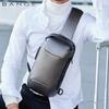 Bange Upgraded Men Waterproof Multifunction Carbon Fiber Pattern Crossbody Bag Usb Sling Shoulder Bags Messenger Chest Bag Pack