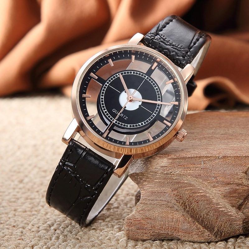 Harajuku Style Hollow Personality Sleek Minimalist Neutral Tide Couple Quartz Watch