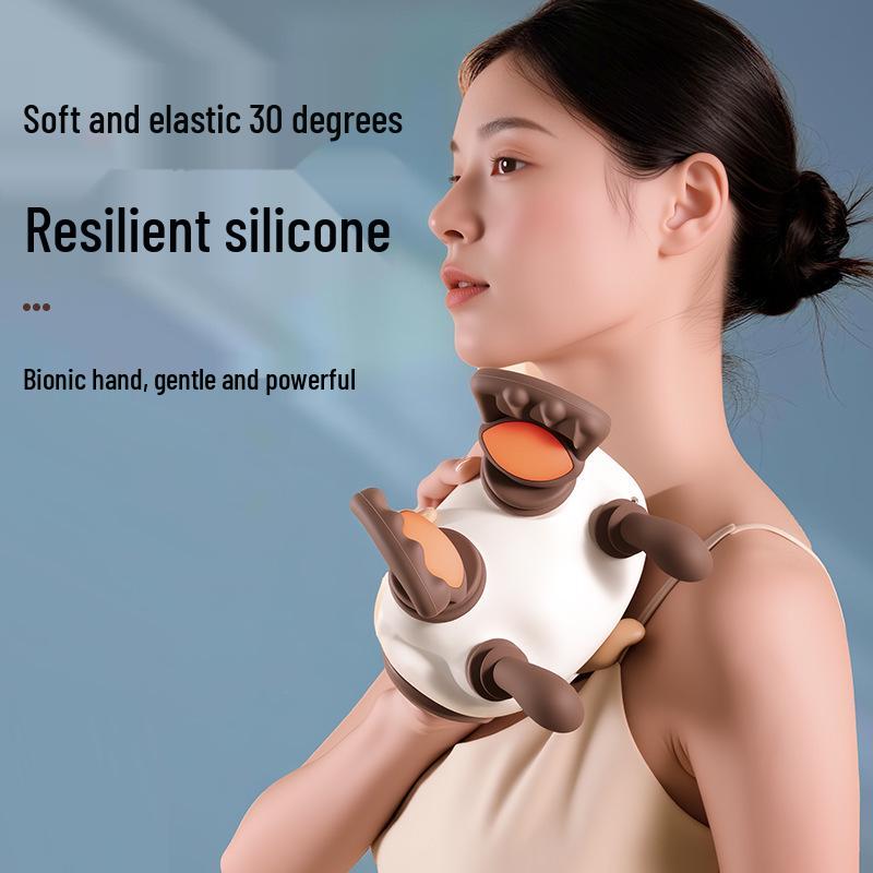 Cervical & Shoulder Kneading Massager: Neck, Back, Trapezius, and Spine Relief Device