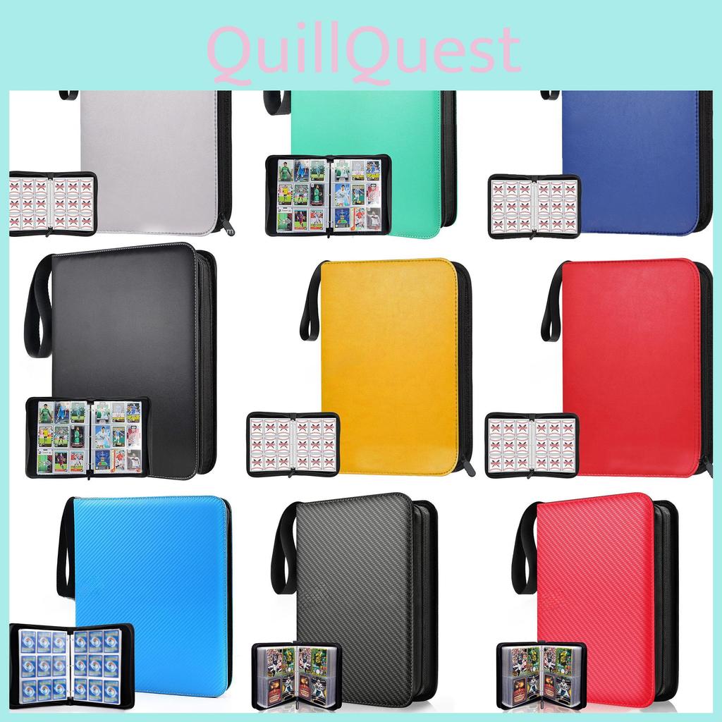 Nine Multi Color Grids Card Binder Holder Collection Book Loose Leaf Collectors