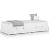 VidaXL Daybed White 75x190 Cm Small Single Solid Pine Wood821600