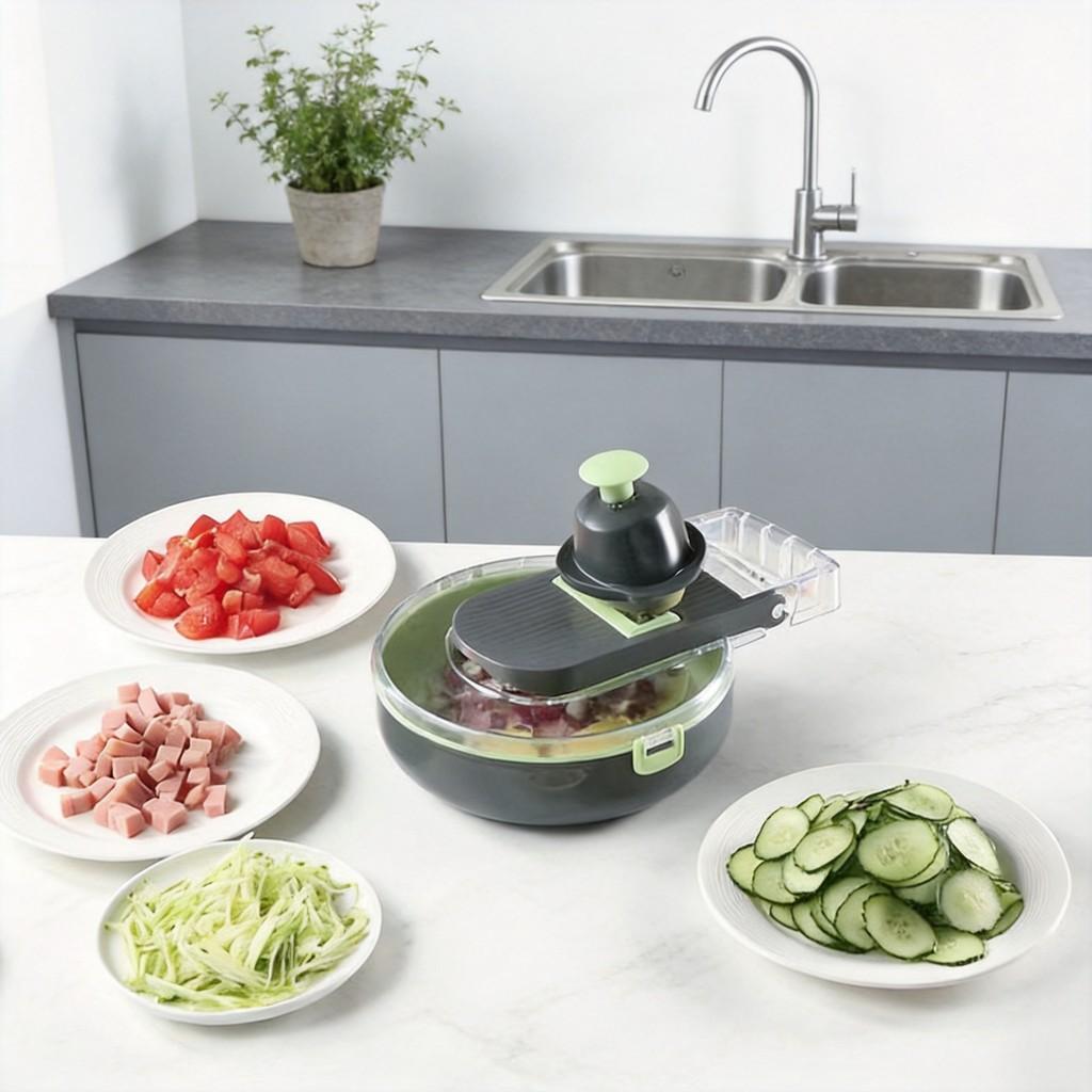 Multi Function Vegetable Chopper With Stainless Steel Blades For Home Cooking And Gift